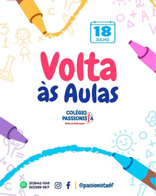 Volta �s aulas M�e da Santa Esperan�a