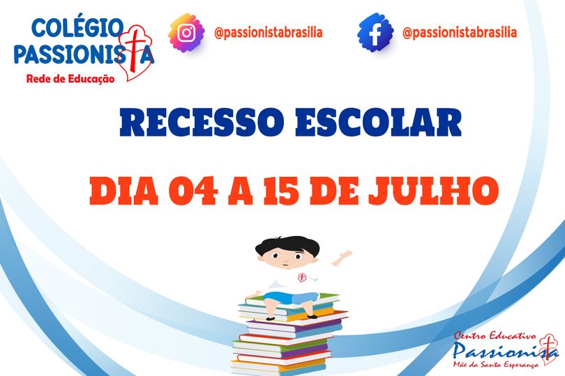 Bom Recesso! M�e da Santa Esperan�a