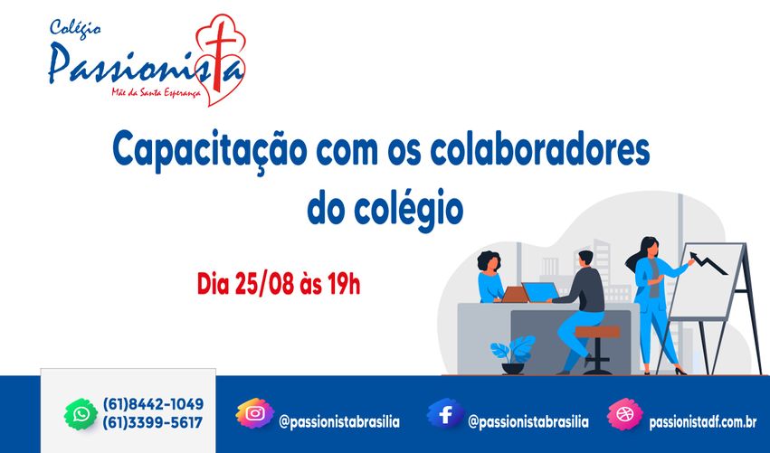 Capacita��o com os colaboradores do col�gio M�e da Santa Esperan�a