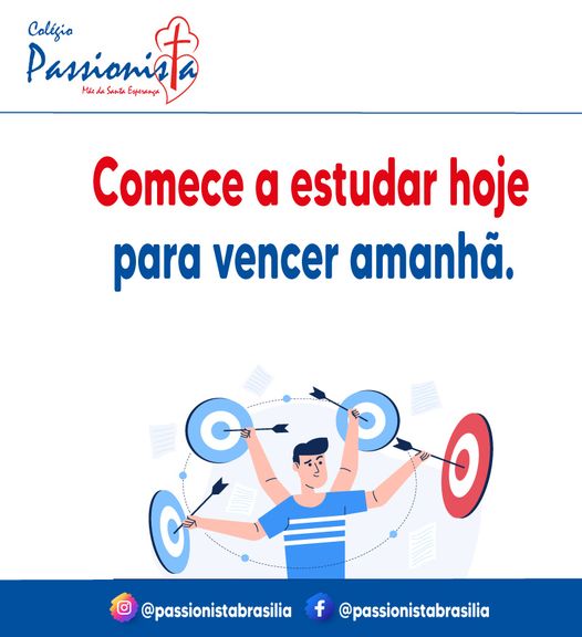 Comece a estudar hoje para vencer amanh� M�e da Santa Esperan�a