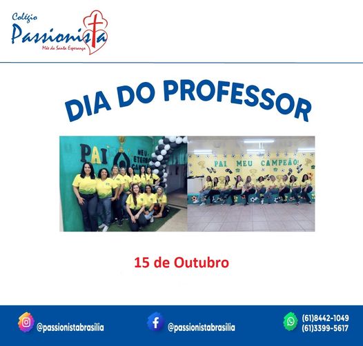 15/10 - Dia do Professor M�e da Santa Esperan�a