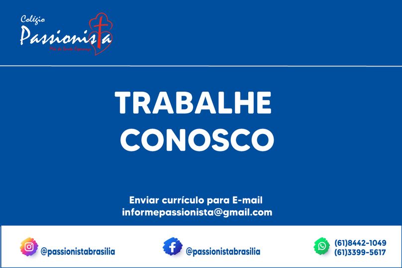 Trabalhe Conosco M�e da Santa Esperan�a