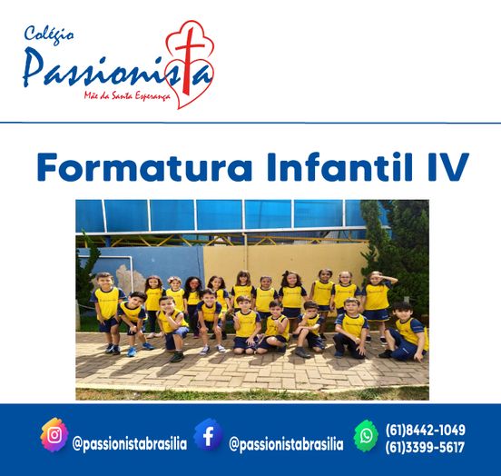 Formatura Infantil IV M�e da Santa Esperan�a