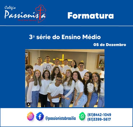 Formatura da 3� S�rie do Ensino M�dio M�e da Santa Esperan�a