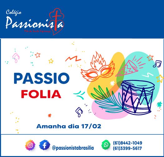 Est� chegando o nosso PASSIO FOLIA M�e da Santa Esperan�a