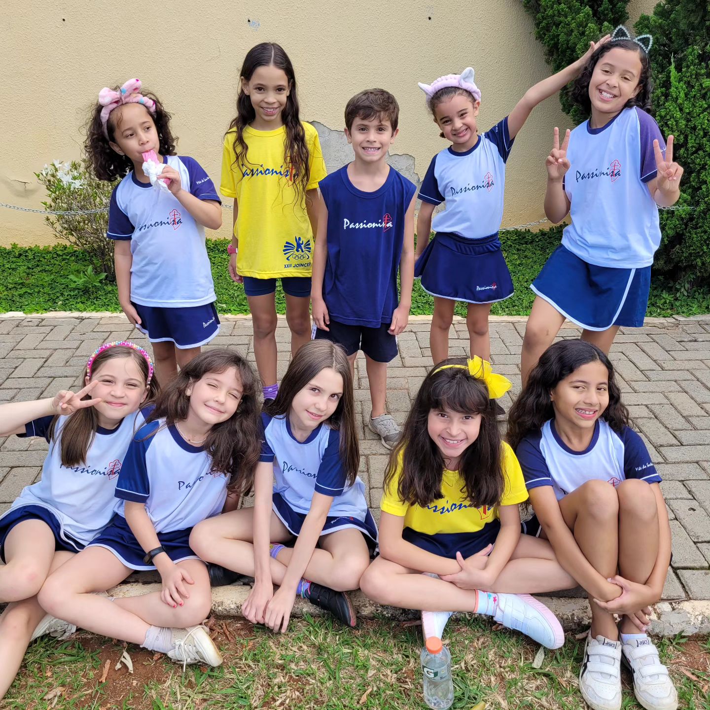 Recarregando as energias e criatividade no recreio! M�e da Santa Esperan�a