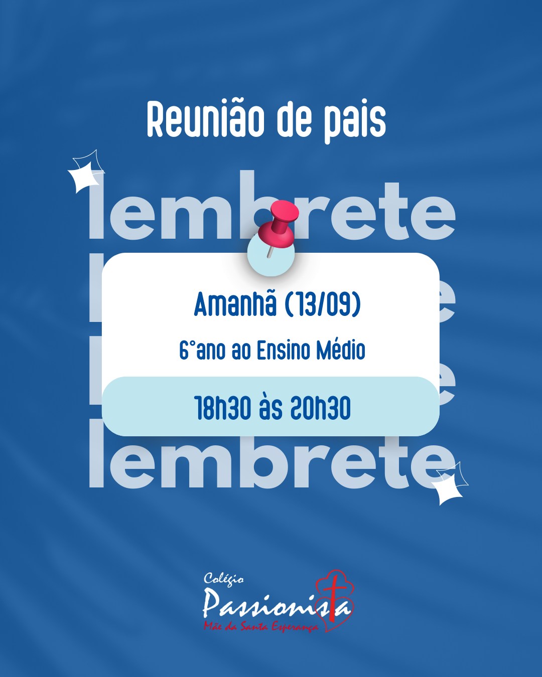 Lembrete M�e da Santa Esperan�a