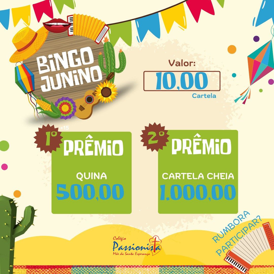Bingo Junino M�e da Santa Esperan�a