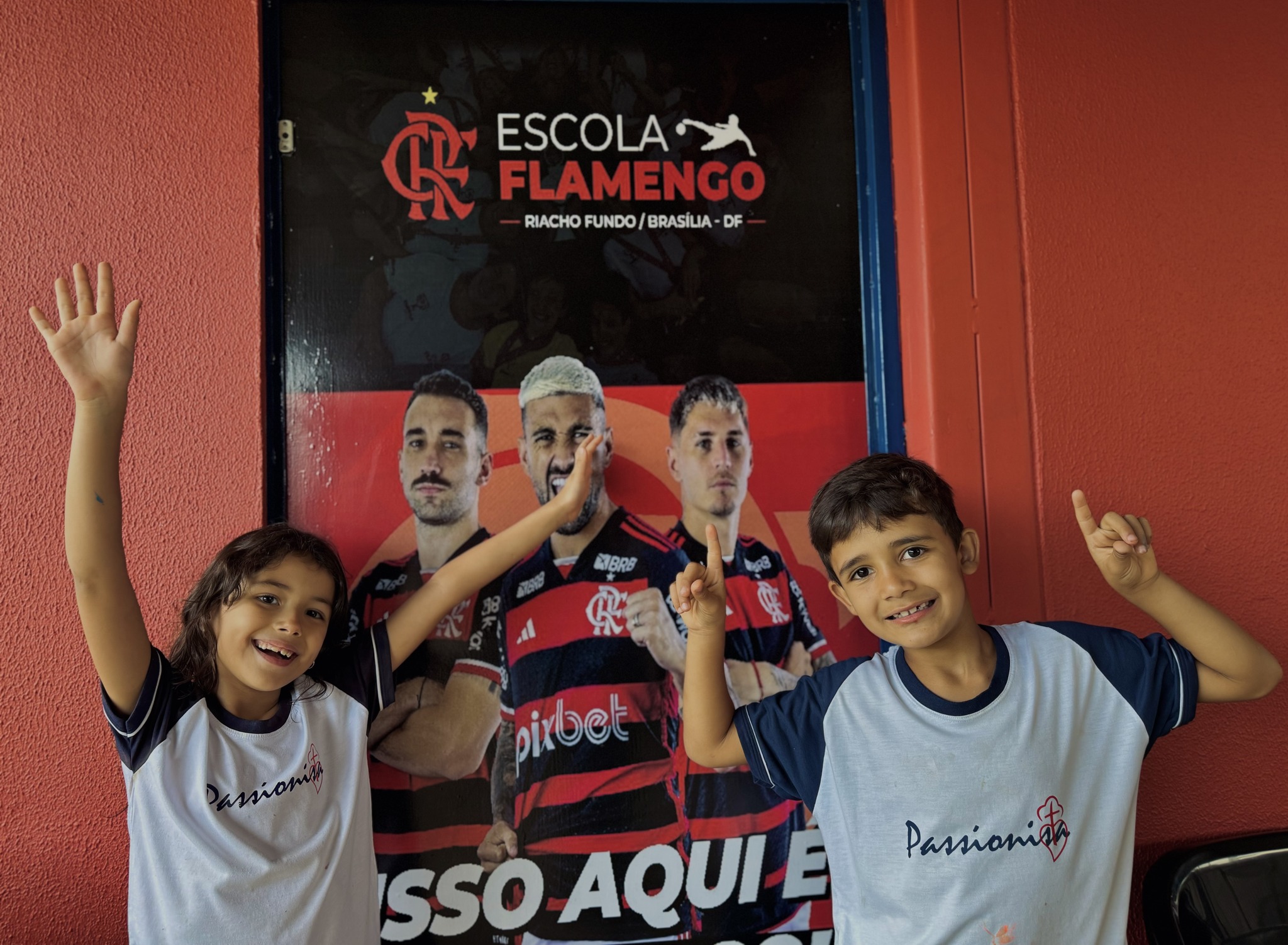 Recado dos nossos alunos rubro-negros M�e da Santa Esperan�a